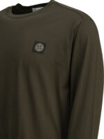 STONE ISLAND T-shirt en coton homme vert – Image 4