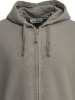 STONE ISLAND sweat à capuche en coton homme gris – Image 3