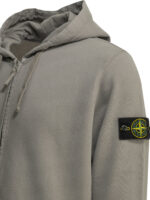 STONE ISLAND sweat à capuche en coton homme gris – Image 4
