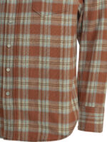 SUGAR CANE chemise à carreaux en coton homme orange – Image 4