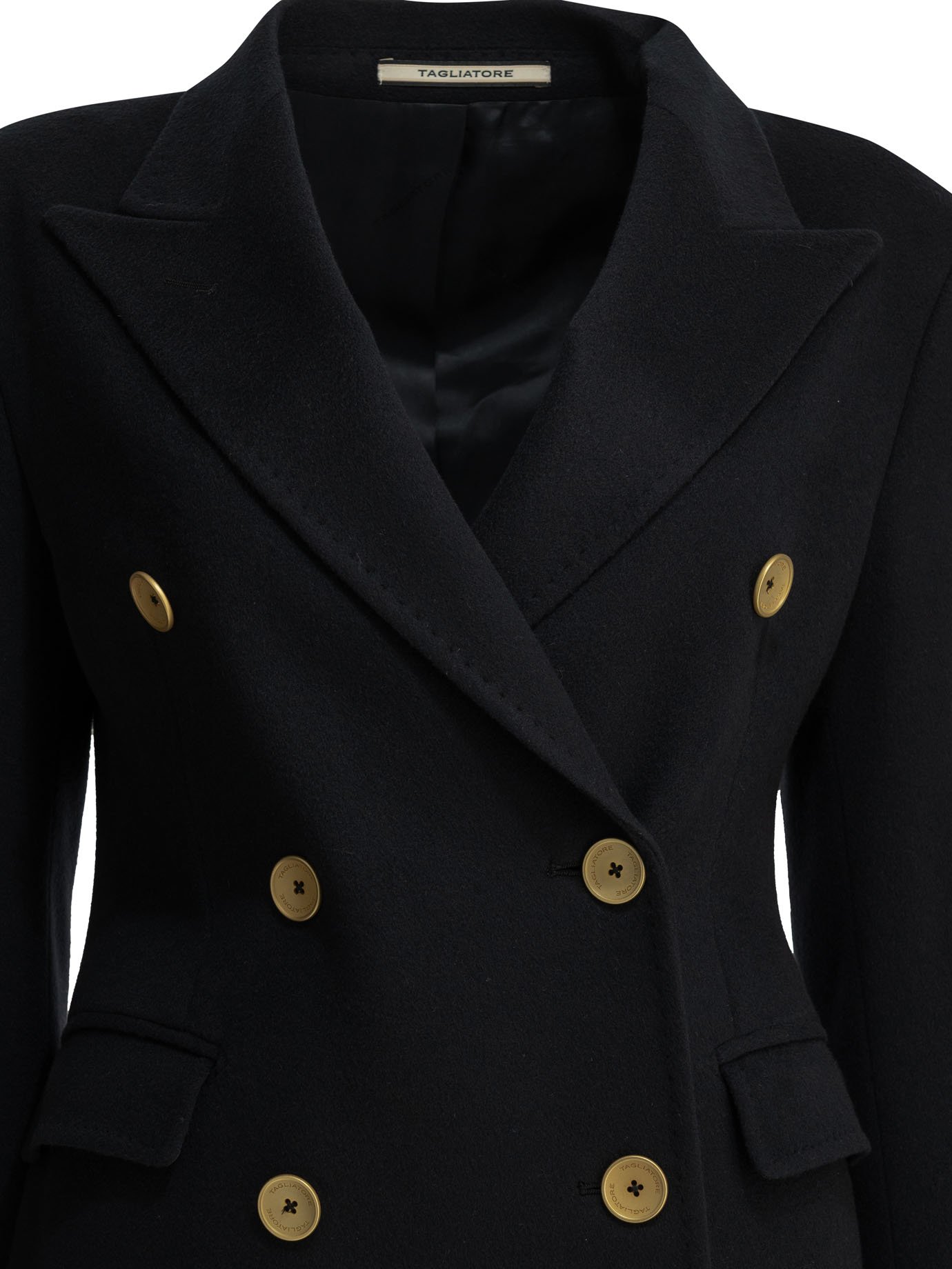 TAGLIATORE manteau en cachemire femme noir – Image 3