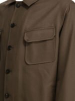 TAGLIATORE surchemise en laine homme marron – Image 4