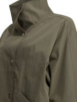 TOTEME imperméable en coton femme vert – Image 4