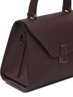 VALEXTRA sac à main petit modèle en cuir femme bordeaux – Image 4