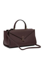 VALEXTRA sac à main moyen en cuir femme bordeaux – Image 2