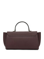 VALEXTRA sac à main moyen en cuir femme bordeaux – Image 3