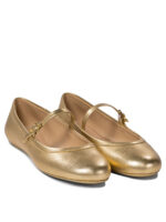 GIANVITO ROSSI ballerines en cuir femme or – Image 2