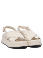 PONS QUINTANA sandales en cuir femme blanc – Image 2