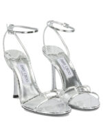 JIMMY CHOO sandales à talons en cuir femme argent – Image 2