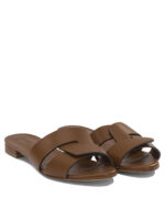 SERGIO LEVANTESI mules en cuir femme marron – Image 2