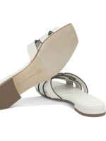 SERGIO LEVANTESI mules en cuir femme blanc – Image 5