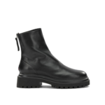HALMANERA bottes en cuir femme noir