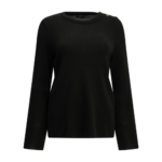 SAINT JAMES pull en laine femme noir