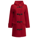 SAINT JAMES manteau en laine femme rouge