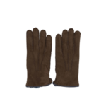 RESTELLI gants en cuir homme marron