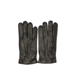 RESTELLI gants en cuir homme noir