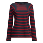 SAINT JAMES t-shirt en coton femme rouge