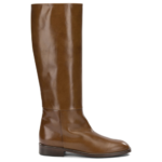 ALLUMINIO bottes en cuir femme marron