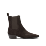 STRATEGIA bottes en cuir femme marron