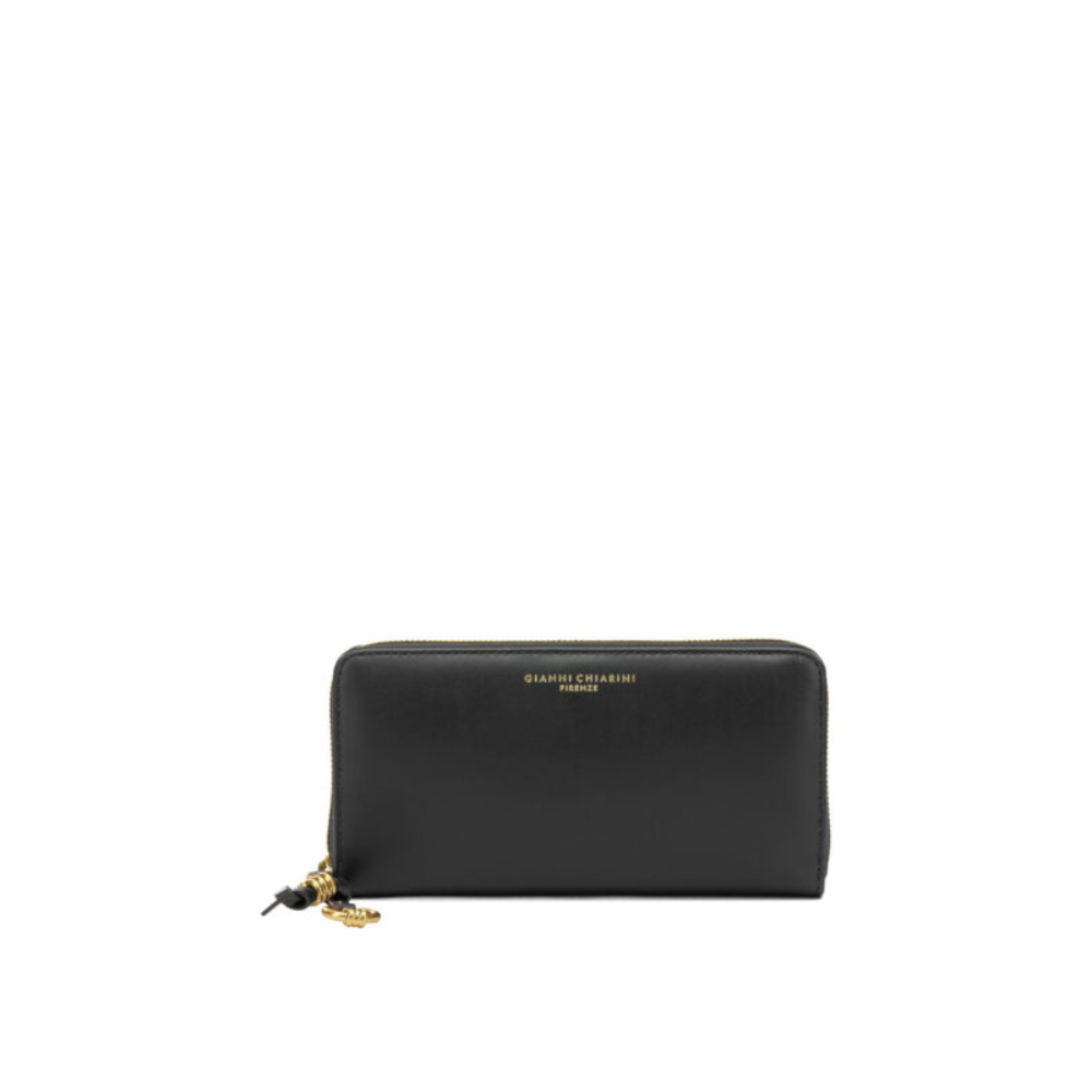 Sans titre (1000 x 1000 px) - 2026-08-10T203521.719 GIANNI CHIARINI portefeuille en cuir femme noir – Image 1