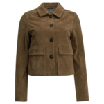SEMPER veste en cuir femme marron