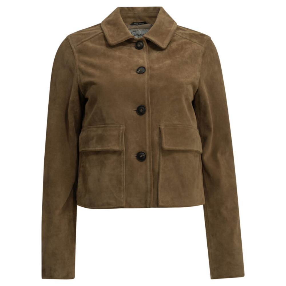 Sans titre (1000 x 1000 px) - 2026-08-10T211322.674 SEMPER veste en cuir femme marron – Image 1