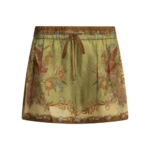 ZIMMERMANN short en soie femme vert