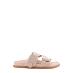 MONCLER sandales en cuir femme rose