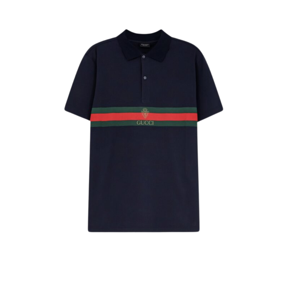 Sans titre (1000 x 1000 px) - 2026-08-16T185441.343 GUCCI polo en coton homme bleu – Image 1