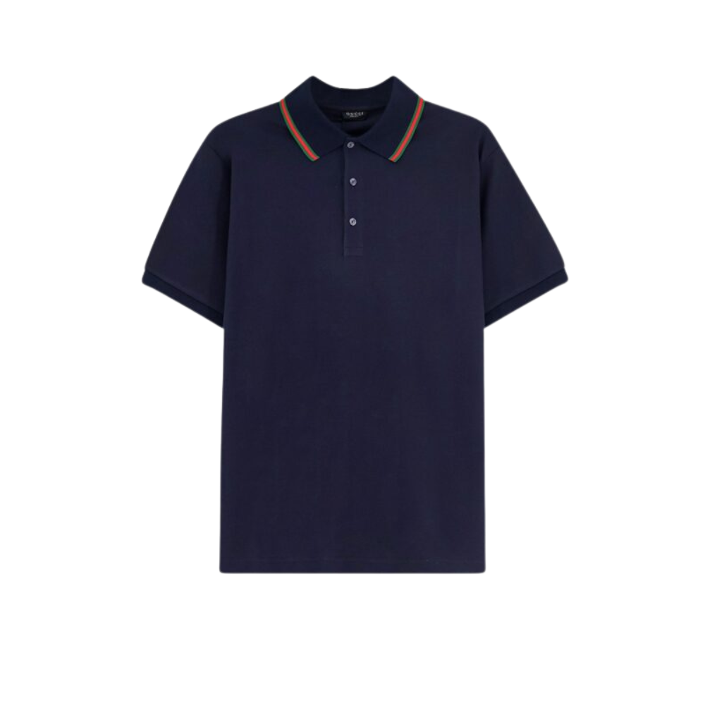 Sans titre (1000 x 1000 px) - 2026-08-16T192203.246 GUCCI polo en coton homme bleu – Image 1