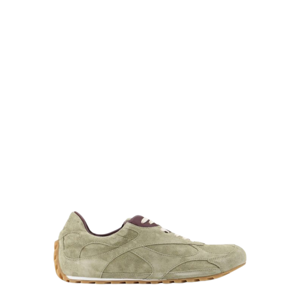 Sans titre (1000 x 1000 px) - 2026-08-22T212321.644 BOTTEGA VENETA baskets en suède homme vertes – Image 1