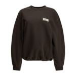 JACQUEMUS sweat-shirt en coton femme marron