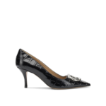 FERRAGAMO escarpins en cuir femme noir