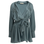 ZIMMERMANN robe en soie femme bleu