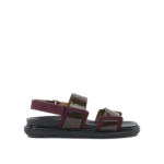 MARNI sandales en cuir femme marron