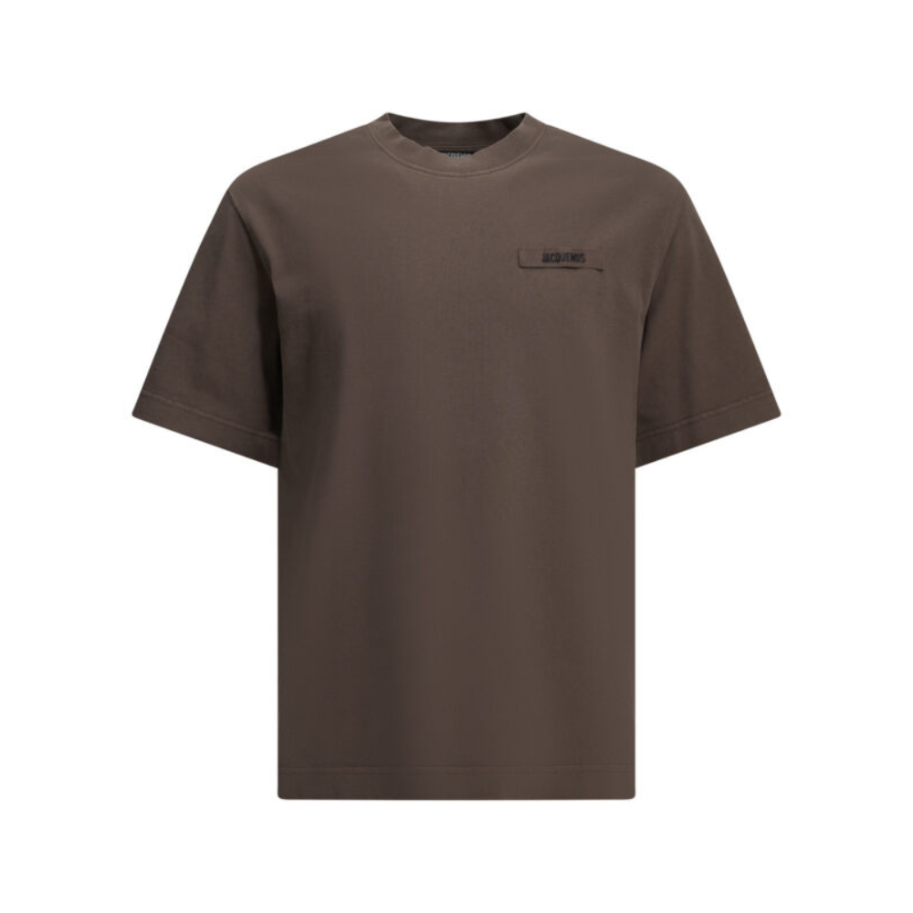 Sans titre (1000 x 1000 px) (82) JACQUEMUS t-shirt en coton homme marron – Image 1