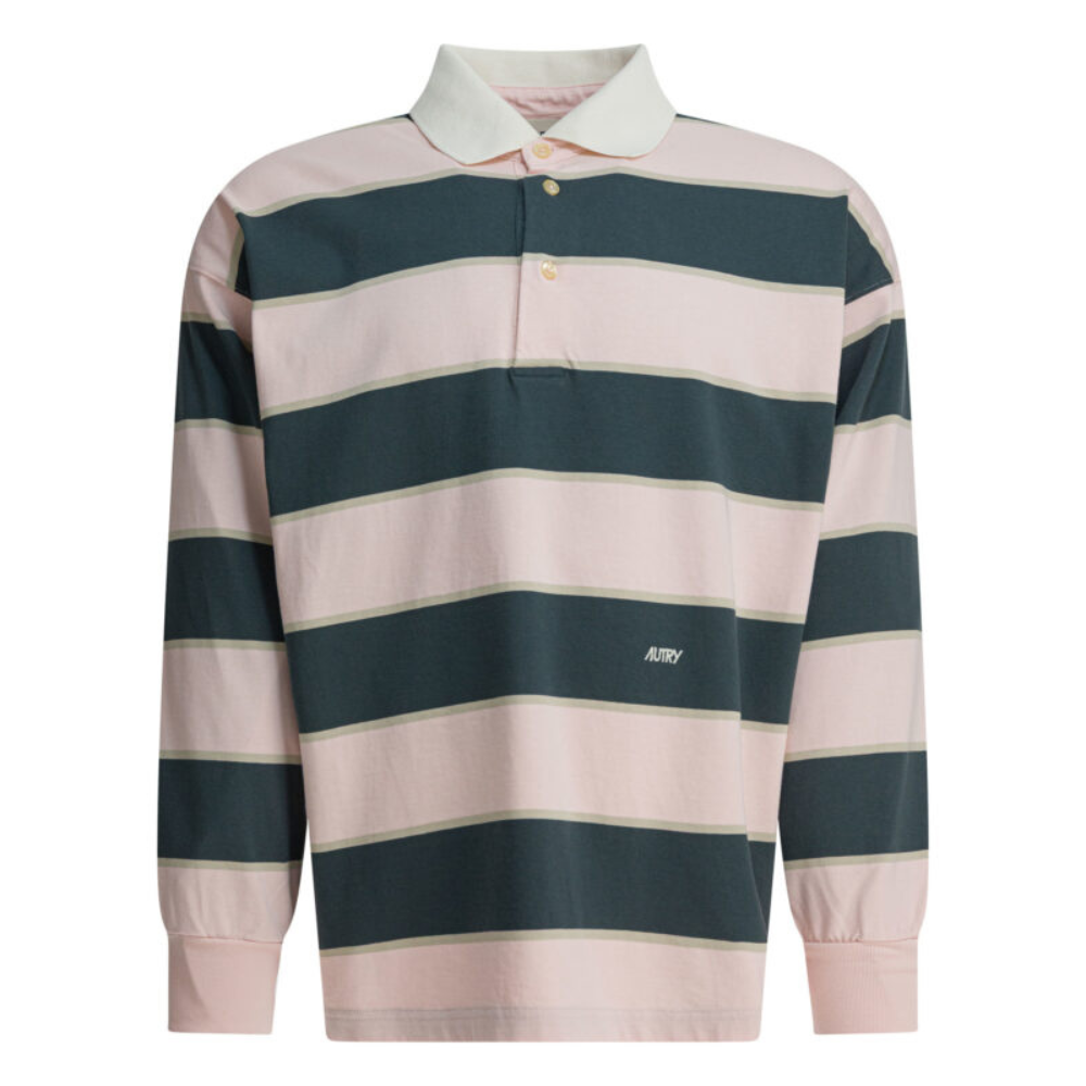 Sans titre (1000 x 1000 px) (82) AUTRY polo en coton homme rose – Image 1