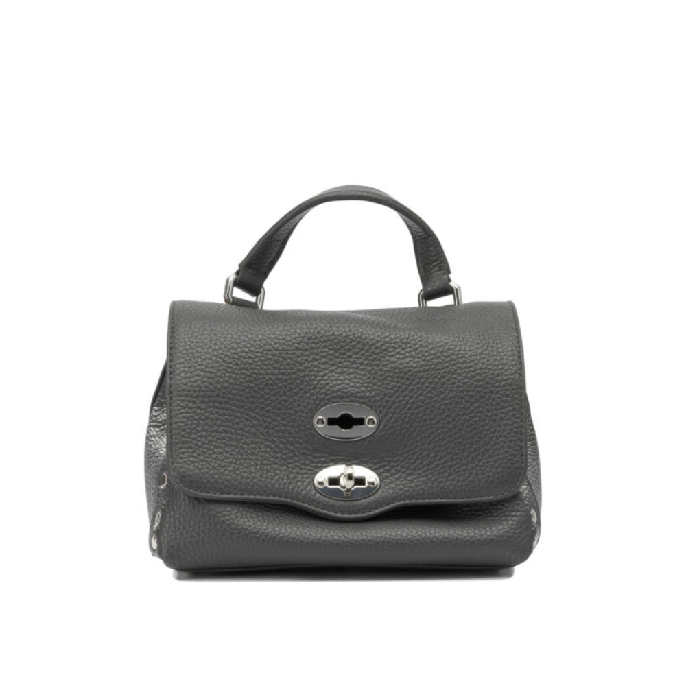 Sans titre (1000 x 1000 px) (84) ZANELLATO sac à main en cuir femme gris – Image 1