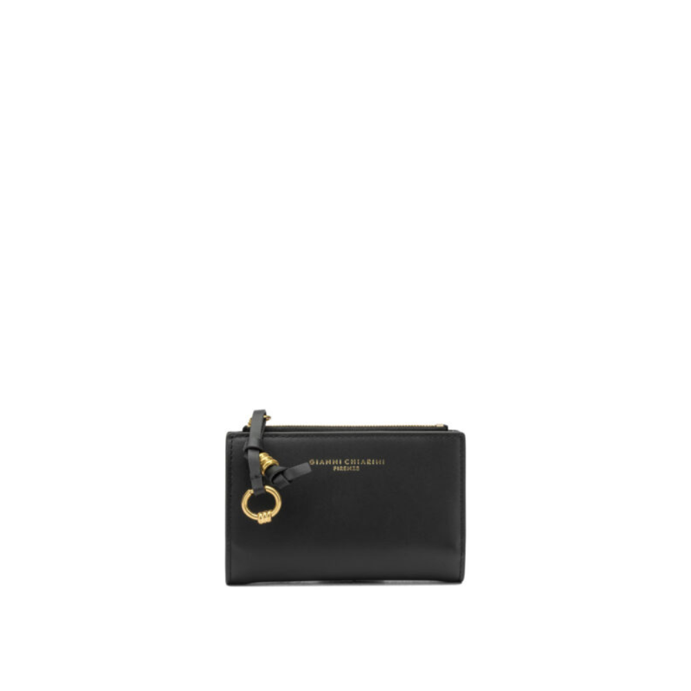 Sans titre (1000 x 1000 px) (88) GIANNI CHIARINI portefeuille en cuir femme noir – Image 1
