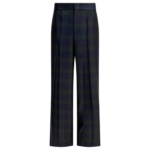 SA SU PHI pantalon en laine femme bleu
