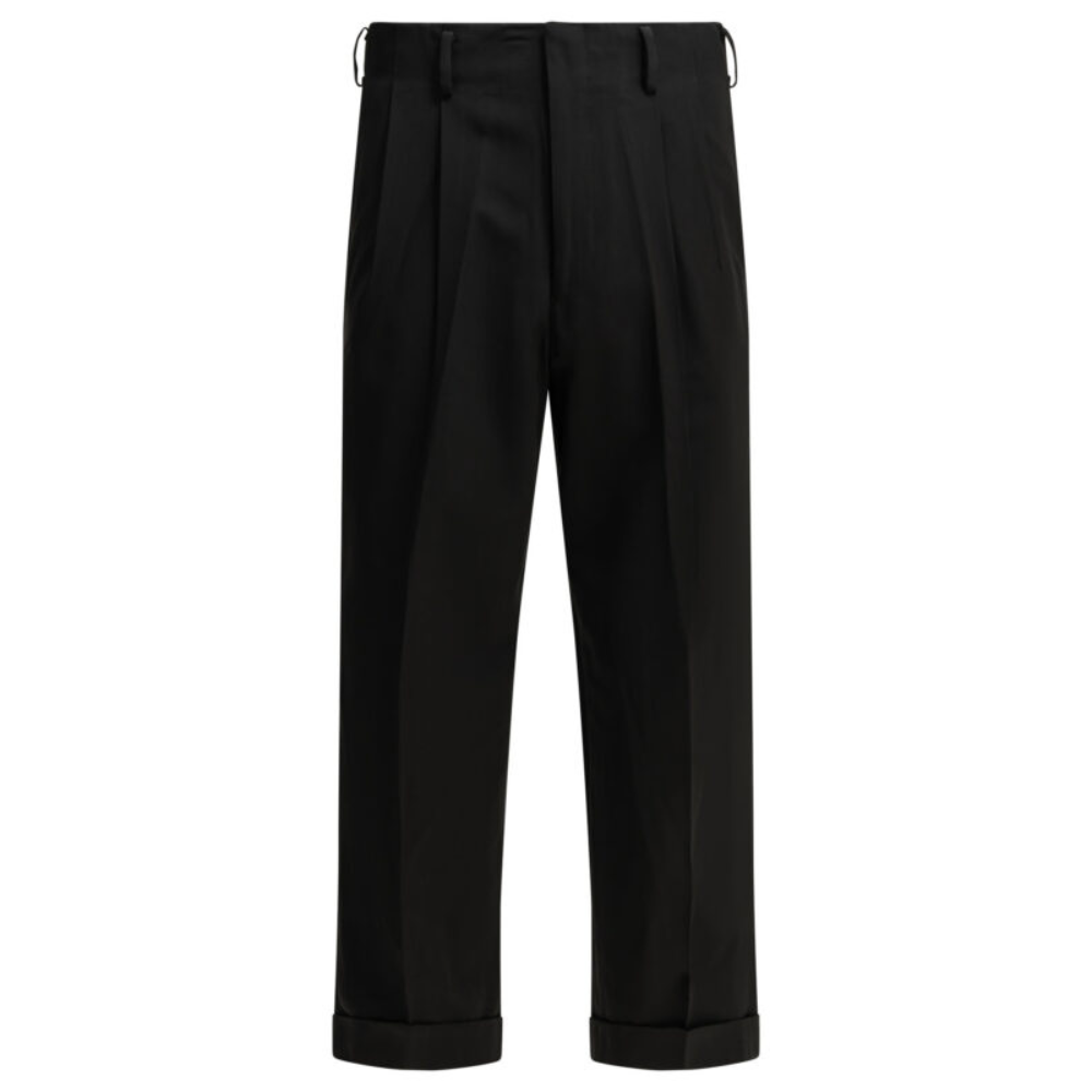 Sans titre (1000 x 1000 px) (90) A.PRESSE pantalon en laine homme noir – Image 1