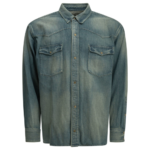 A.PRESSE chemise homme bleu