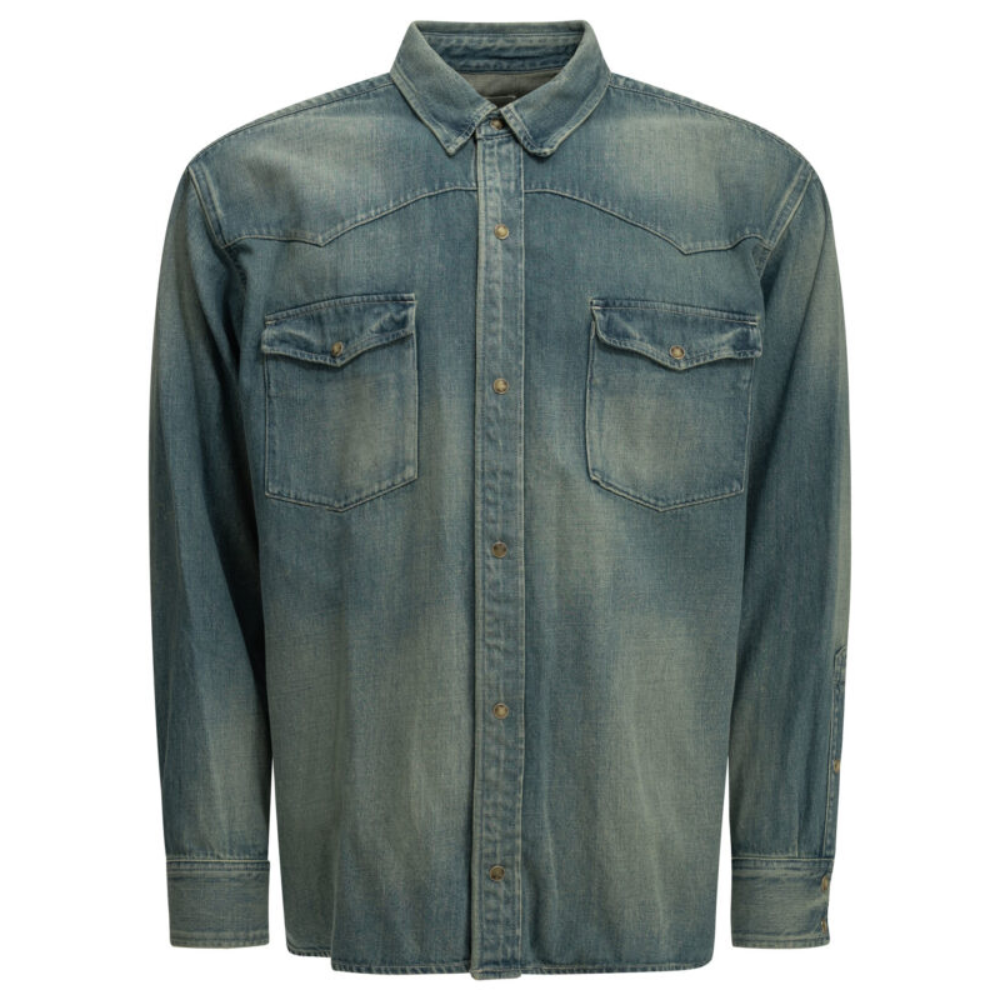 Sans titre (1000 x 1000 px) (92) A.PRESSE chemise homme bleu – Image 1