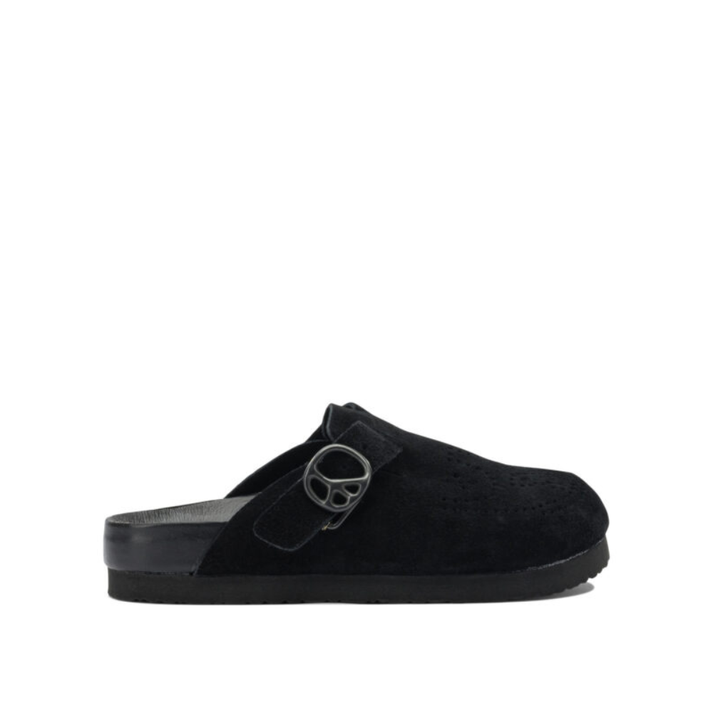 Sans titre (1000 x 1000 px) (93) NEEDLES sabots en cuir homme noir – Image 1