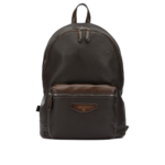 SANTONI sac à dos en cuir homme marron
