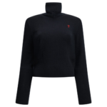 AMI PARIS pull en laine femme bleu