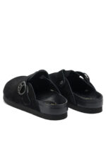 NEEDLES sabots en cuir homme noir – Image 4