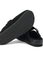 NEEDLES sabots en cuir homme noir – Image 5