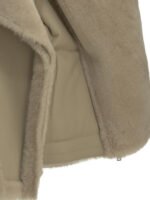 BLANCHA veste en cuir femme beige – Image 4