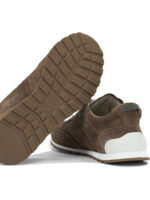 BRUNELLO CUCINELLI baskets en cuir femme marron – Image 5